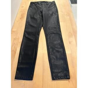 BlankNYC Mid Rise Skinny Faux Leather Pants in Black actual 24 waist size 25